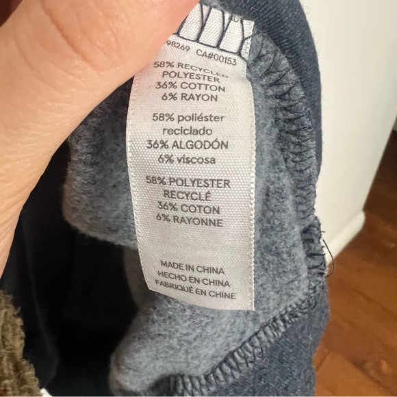 NWT Alernative Apparel Atlantis Blue Crew Neck Pullover Sweater Size Large - Picture 5 of 6